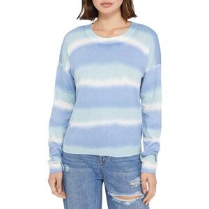 Sanctuary Replay Stripe Sweater Oasis Suns Blue Medium NWOT